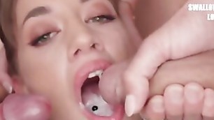 Silvia Dellai 2nd Bukkake Cumshot Compilation (60 Loads)