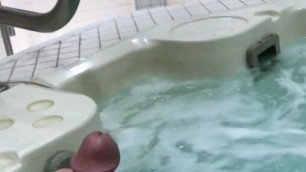 Masterbating in a Public Hot Tub