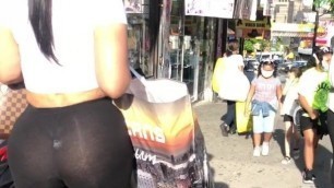 Big Phat Latina Ass in See Through Yoga Pants