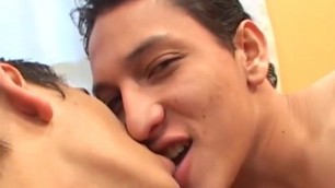 Sweet young Latino takes a big raw cock all the way in