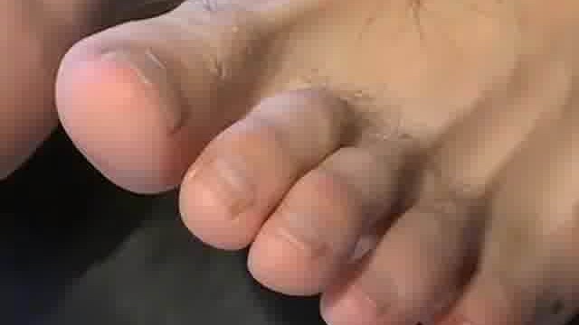 Feet tickling and balls massage with blonde twink