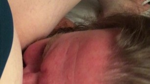 Mature boyfriend eating pussy. Loving and Sensual Couple.