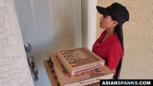 The Perfect Plan to fuck The Foreign Pizza Delivery Girl | Ember Snow, Jay Romero, Rion King