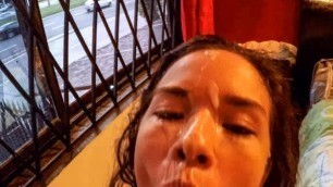 First time in Bogota, I got myself a Latina face to cum on