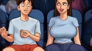 Summertime Saga: Stepbrother Fingers His Stepsister In The Cinema-Ep132