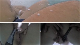 Flashing my Pussy in Front of a Boy in Public Swimming Pool and Helps me Masturbate - MissCreamy
