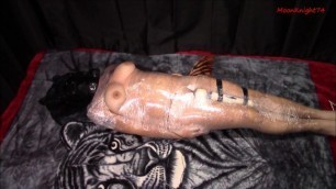 Mummified with Vibrator Leads to Multiple Orgasms