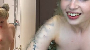 Stepbro is Watching Me! He Wants to Cum on my Tits!