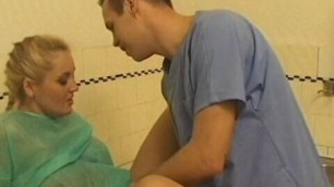 Horny slut gets her pussy pounded hardcore in a mental hospital
